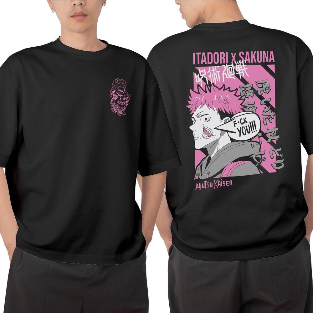 Itadori X Sakuna Oversize Tshirt 2 Sided
